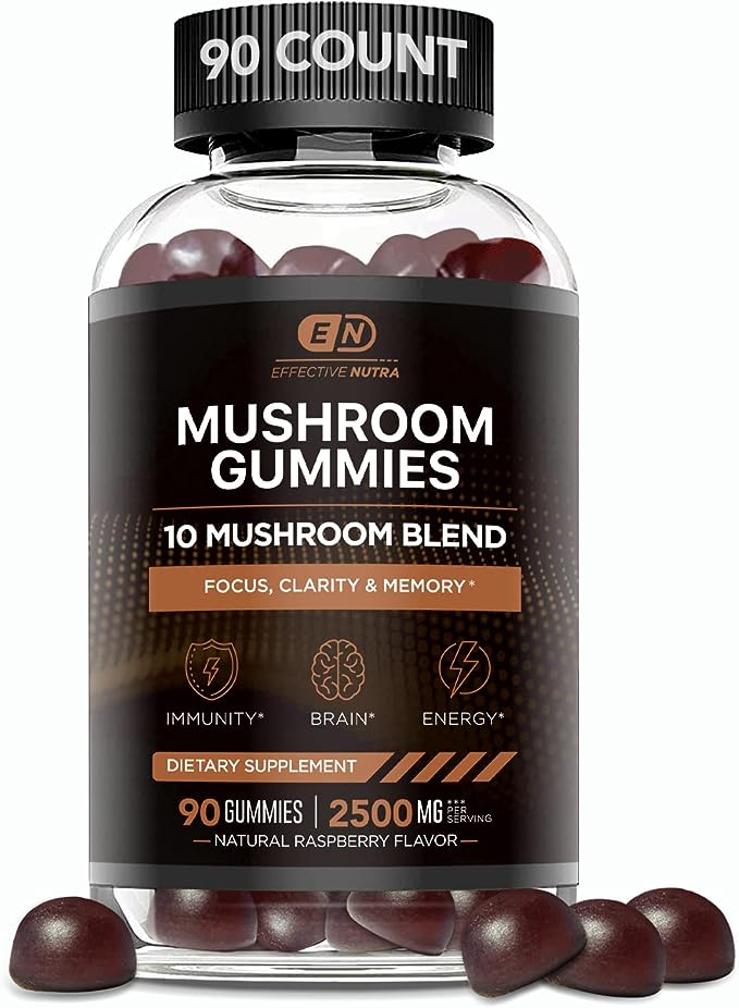 EFFECTIVE NUTRA Mushroom Gummies 10 Blend