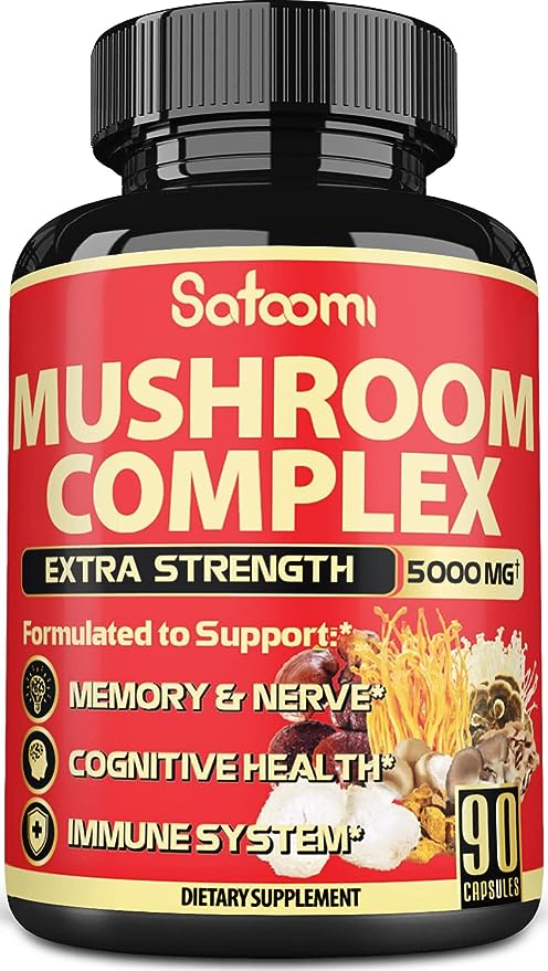 Satoomi 10in1 Mushroom Supplement Complex 5000 mg