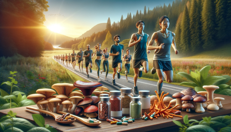 Marathon Training with mushroom supplements