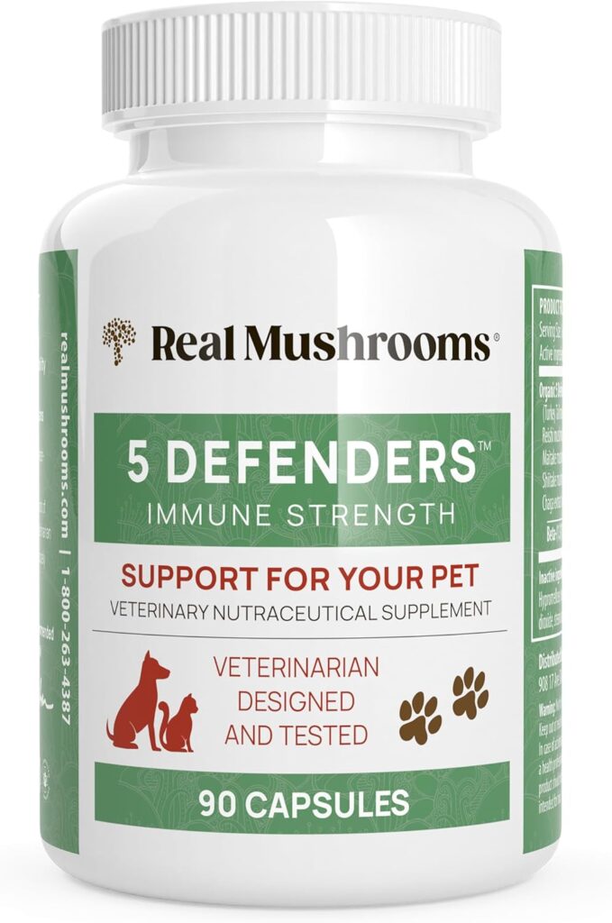 5 Defenders Mushroom Supplements for Cat & Dog Vitamins for Health