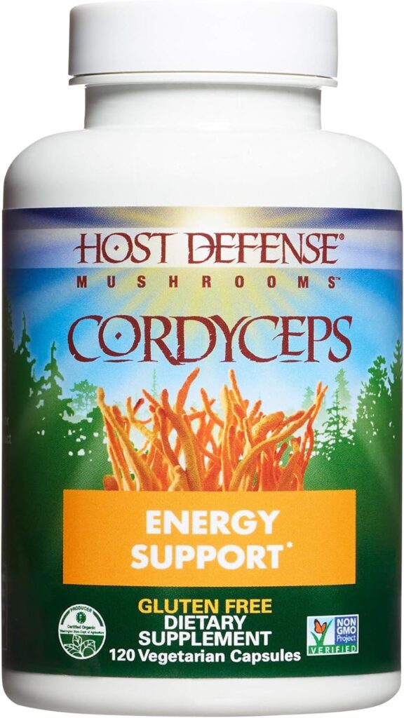 Host Defense, Cordyceps Capsules, Energy and Stamina Support