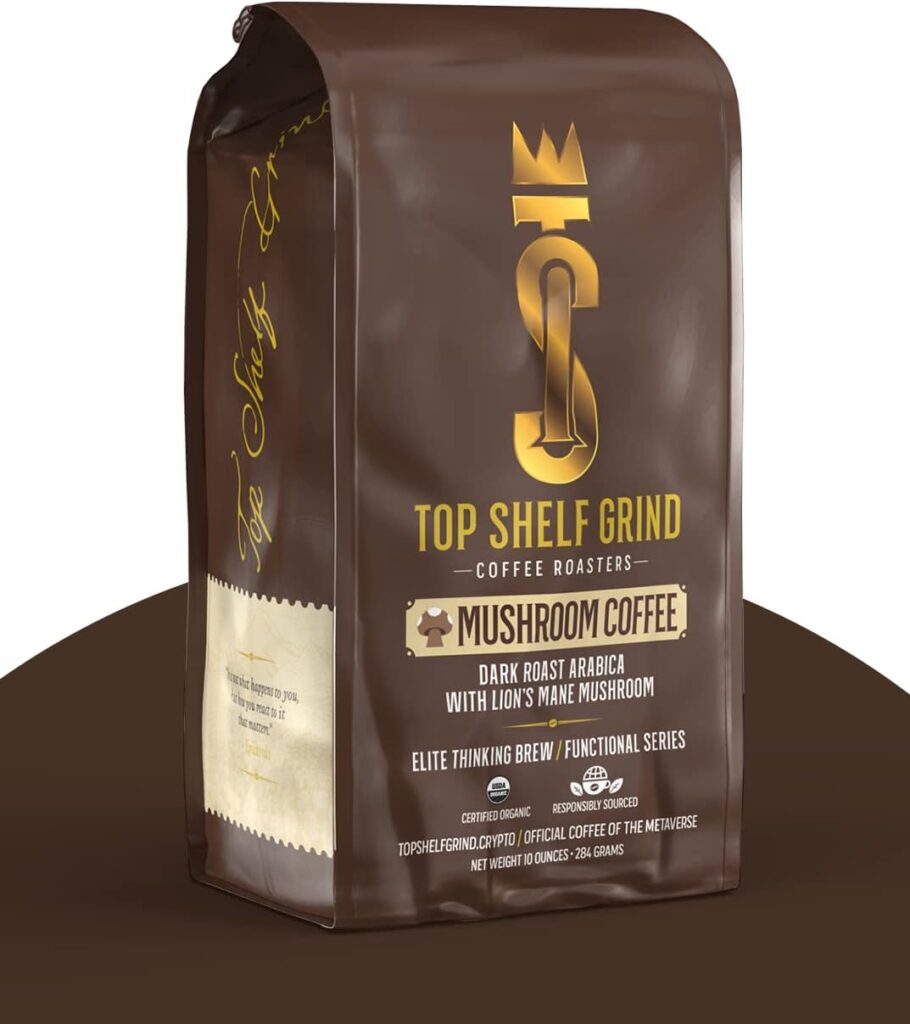 Mushroom Coffee – Ground Dark Roast Organic Lions Mane Coffee