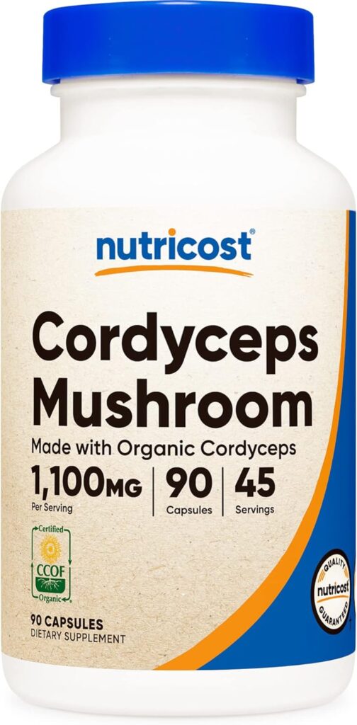 Nutricost Cordyceps Mushroom Capsules 1100mg
