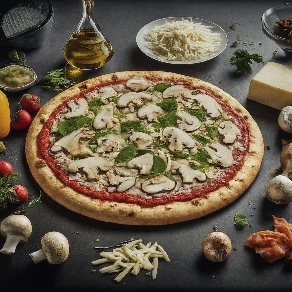 White Mushroom Pizza Recipe
