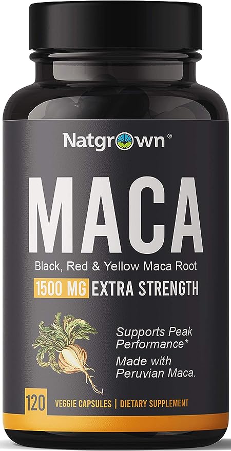 Natgrown Organic Maca Root Powder Capsules
