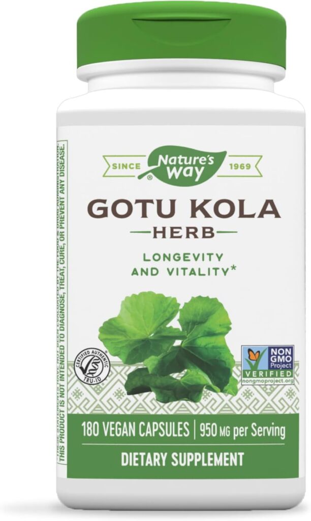 Nature's Way Gotu Kola - 950 mg per 2-capsule serving 