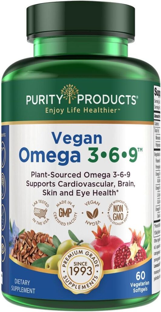 Purity Products Omega 3-6-9 Vegan and Vegetarian Omega Formula