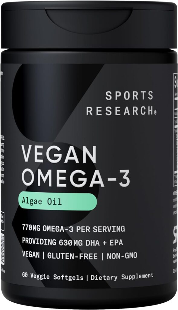Vegan Omega-3 Plant-Based Algae Oil