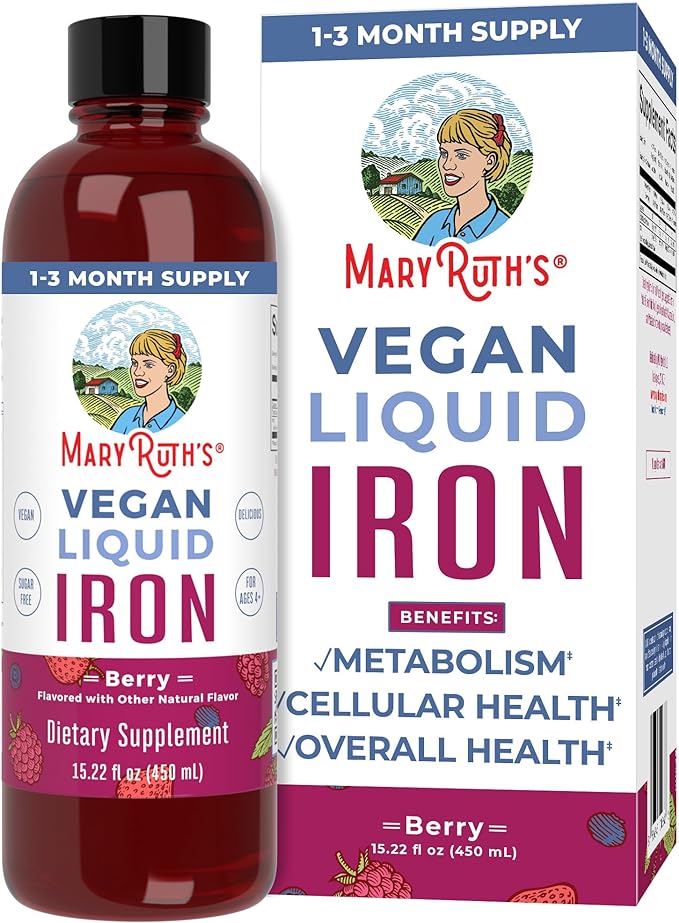 Liquid Iron Supplement for Women Men & Kids