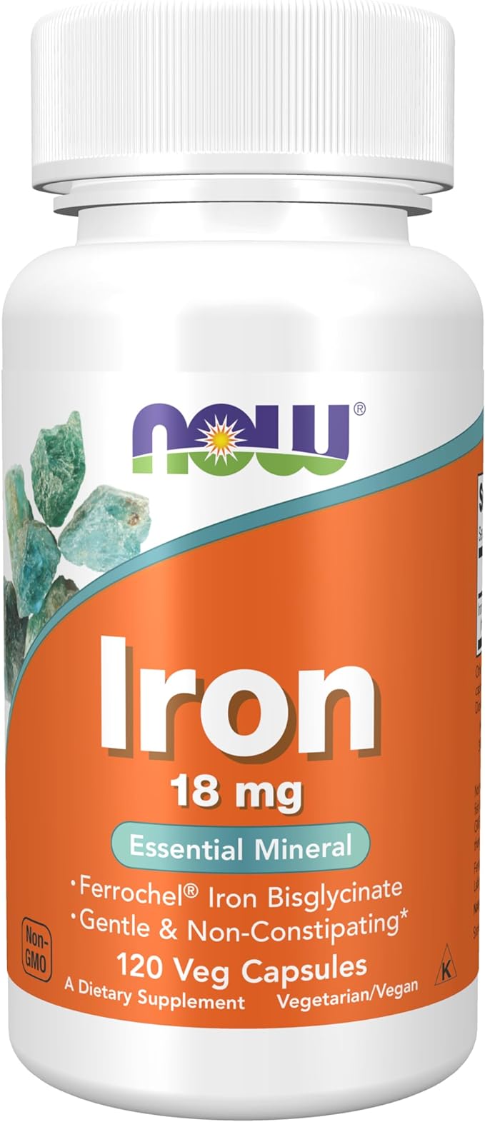 NOW Supplements, Iron 18 mg