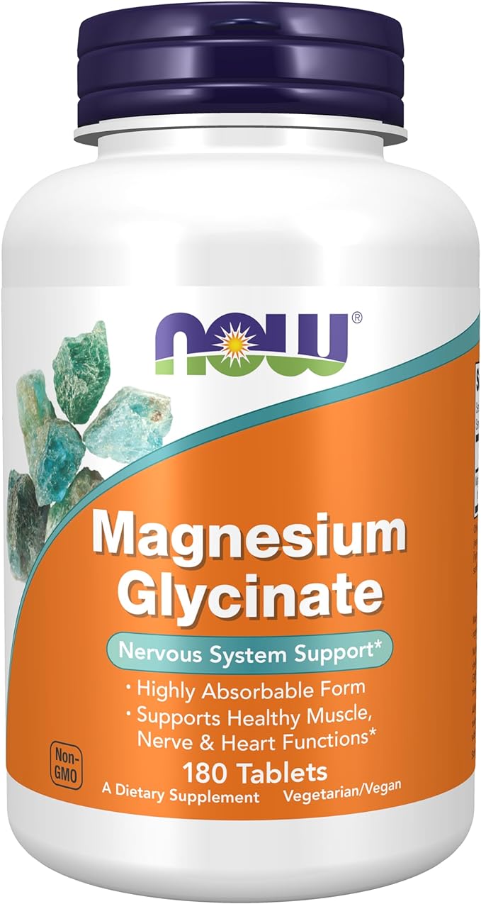 NOW Supplements, Magnesium Glycinate 100 mg