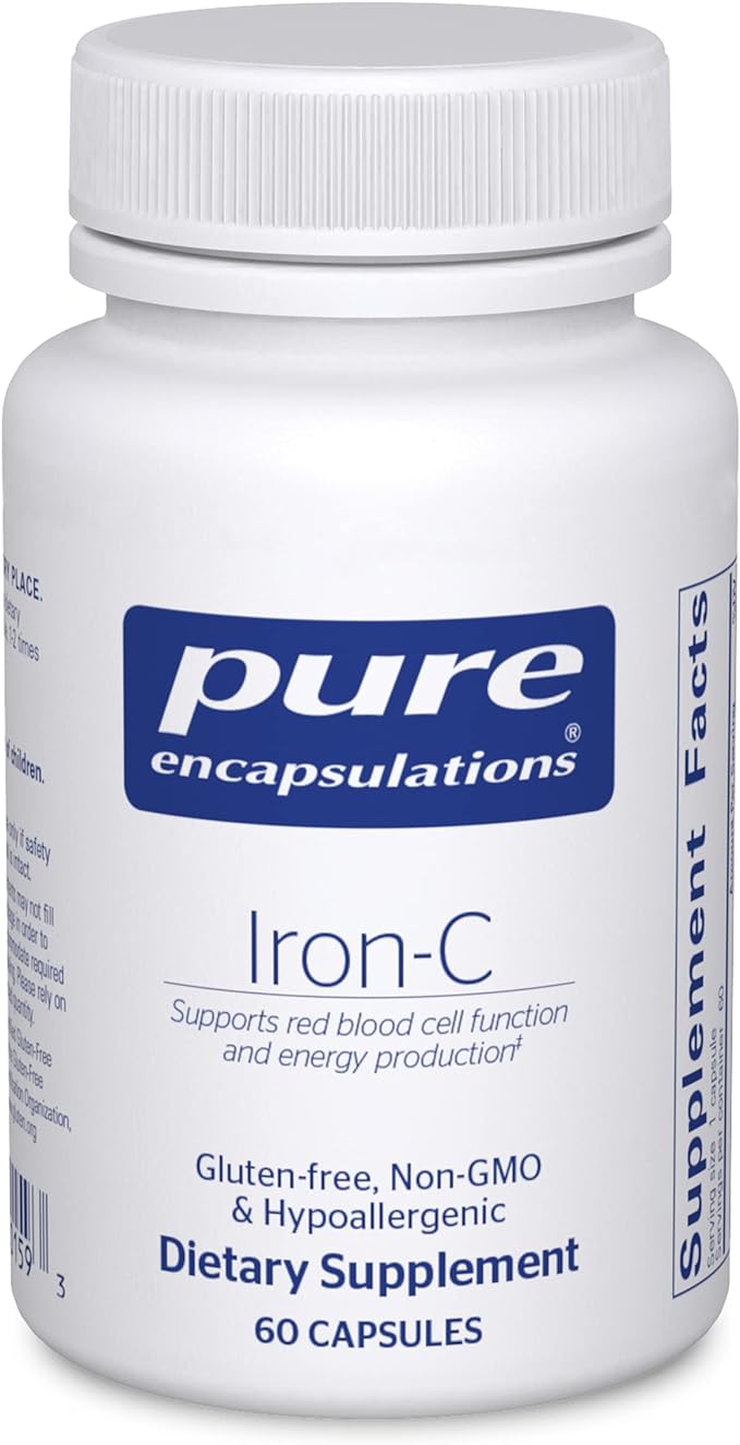 Pure Encapsulations Iron-C - 15 mg Iron - 175 mg